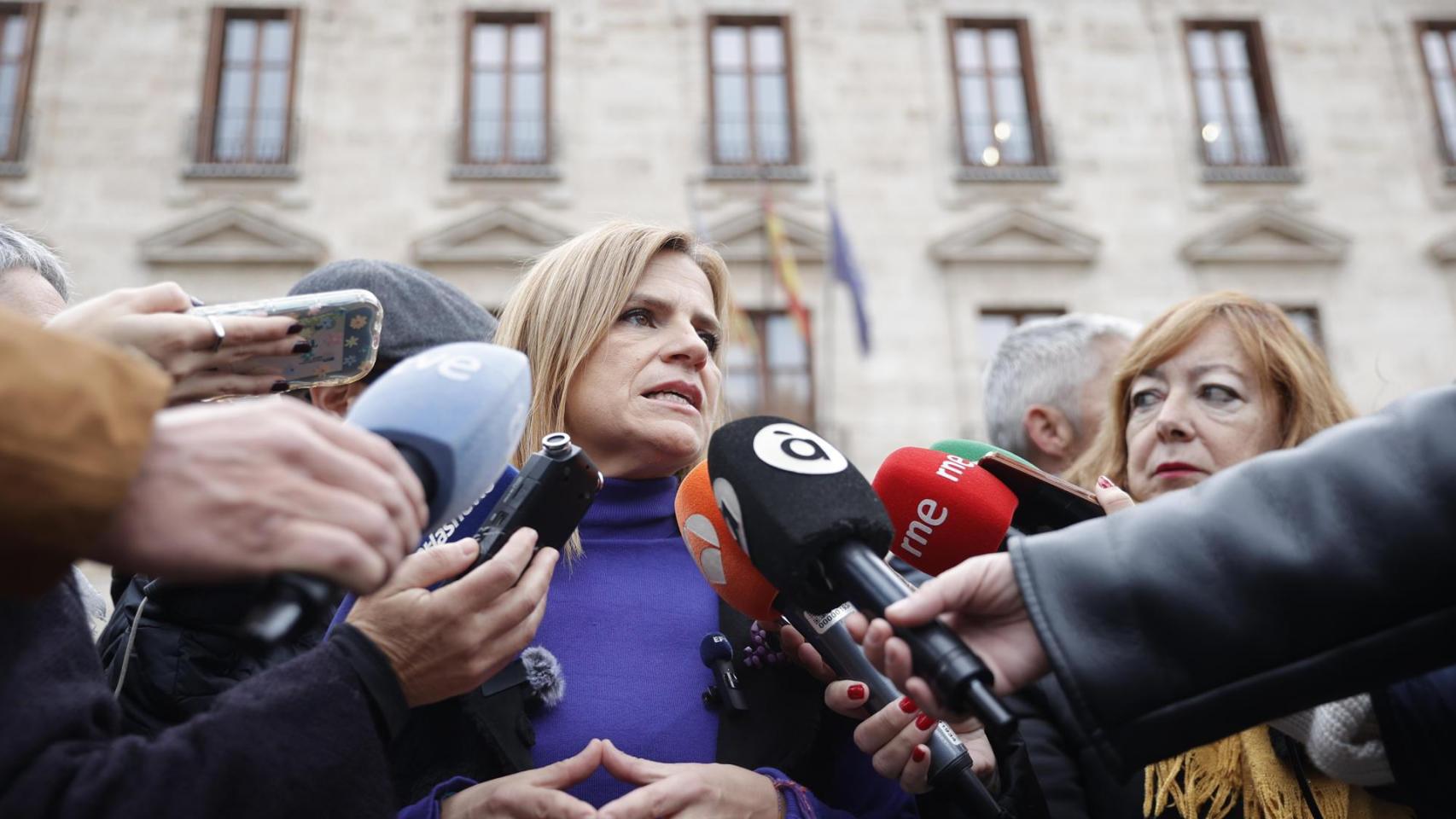 La delegada del Gobierno en la Comunidad Valenciana y responsable de Igualdad del PSOE, Pilar Bernabé, este jueves.