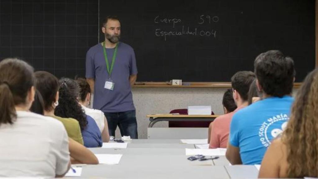 Profesor en una clase