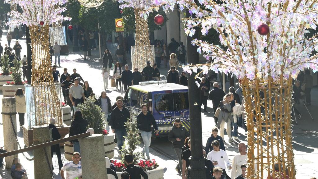 Imagen de personas paseando por la avenida de la Constitución
