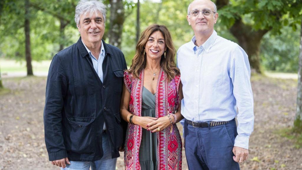 Los diputados del PPdeG en el Congreso Pedro Puy, Tristana Moraleja y Celso Delgado.