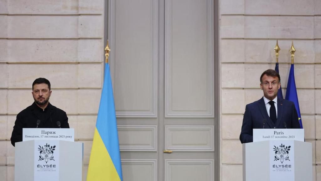 Zelenski y Macron, durante la visita del presidente ucraniano a París.