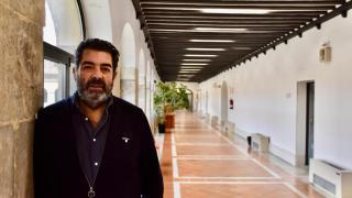 El concejal de Tráfico y Movilidad, Alberto Gutiérrez Alberca, atiende a EL ESPAÑOL - Noticias de Castilla y León en su despacho de San Benito.