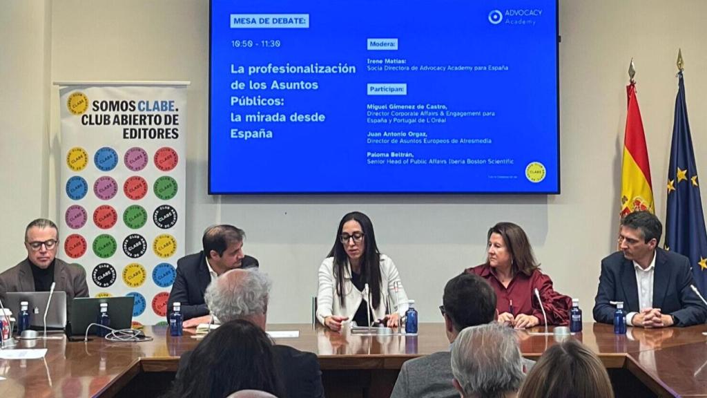 Segunda mesa del acto de presentación de Advocacy Academy.