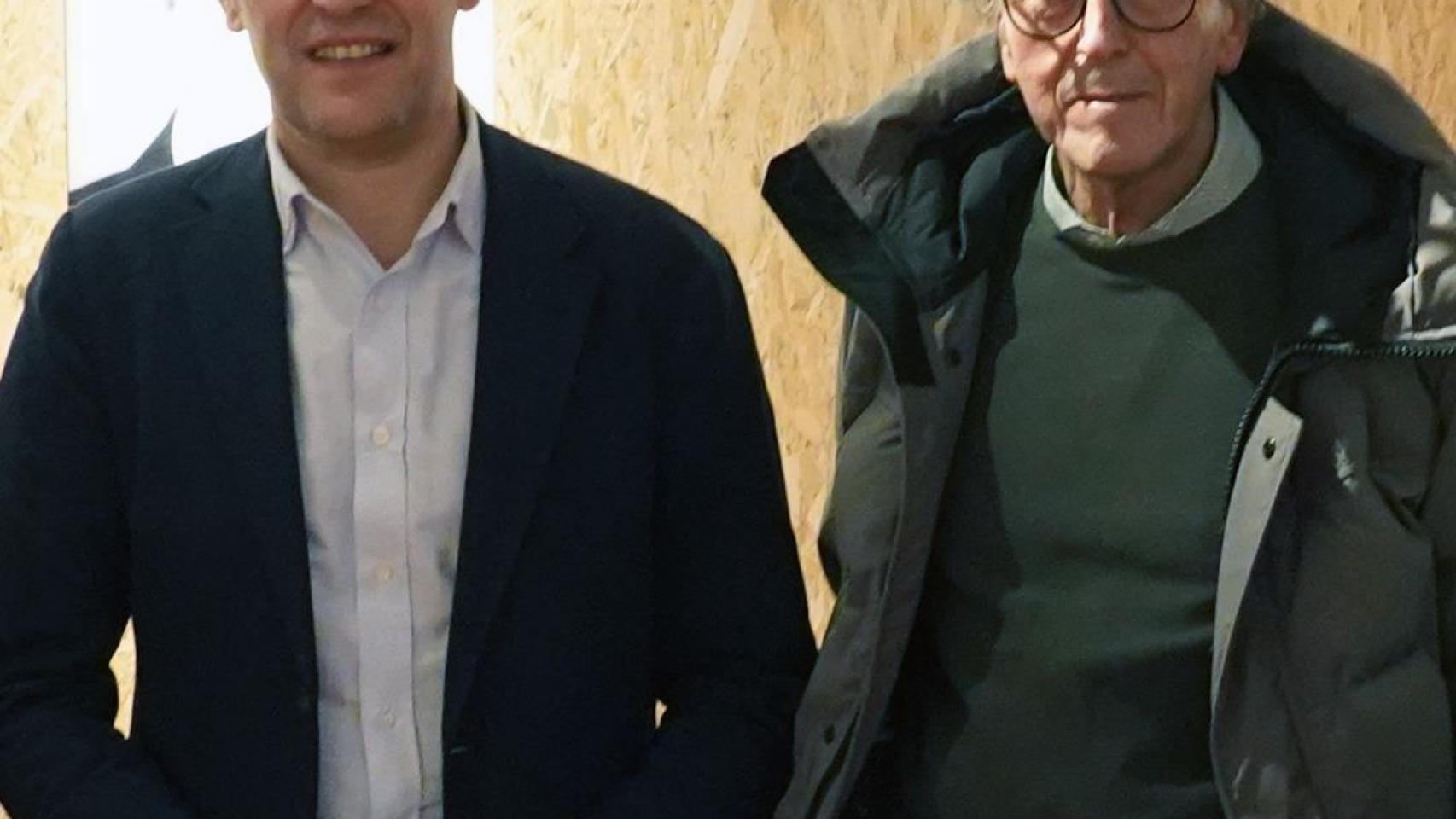 Fernando Colina, junto a Conrado íscar