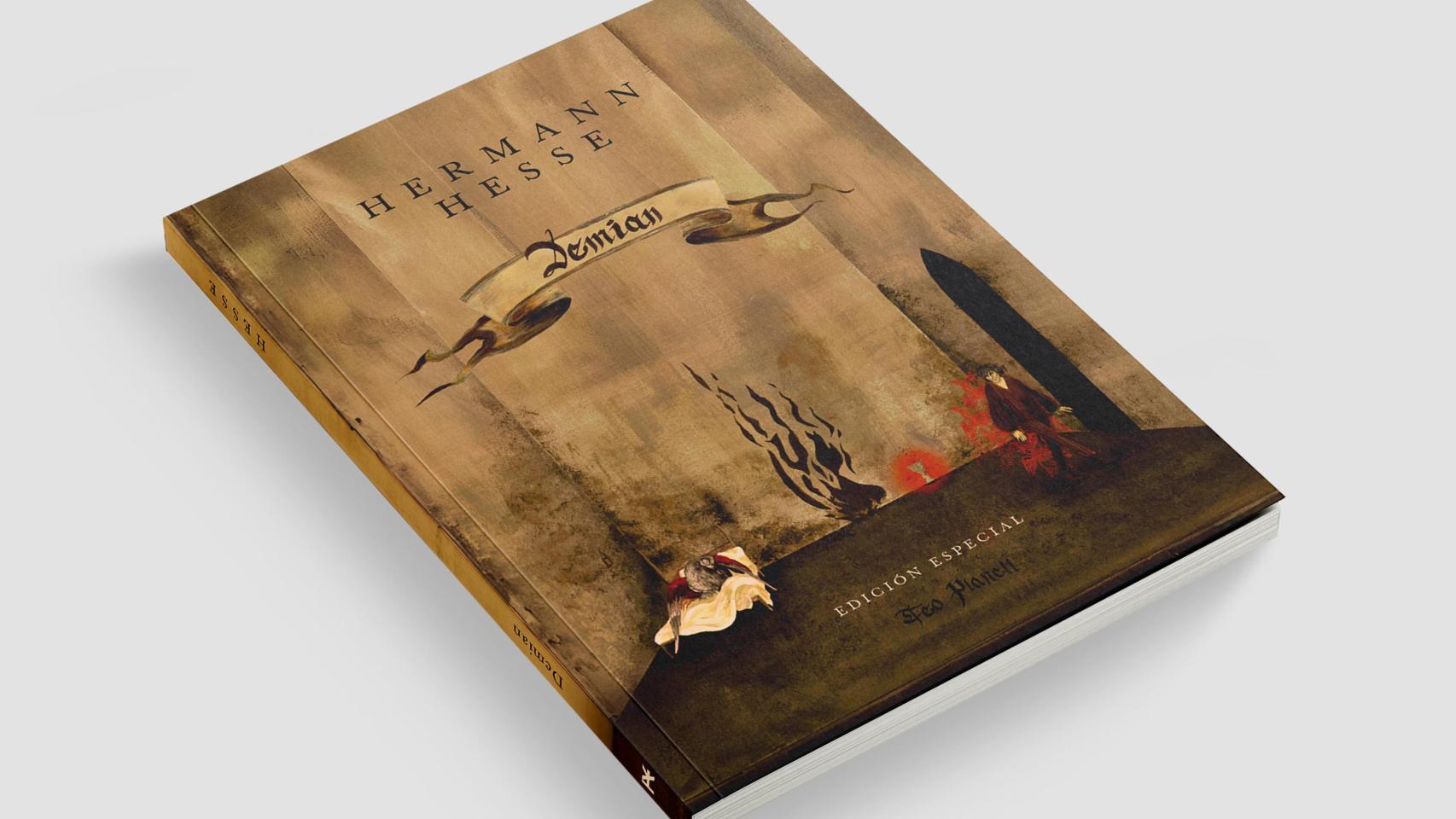 Edición limitada de 'Demian', de Hermann Hesse con la portada del disco de Teo Planell.