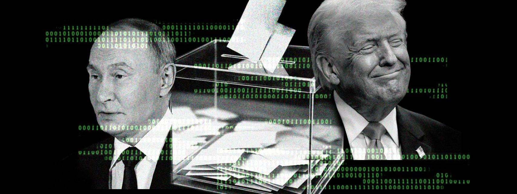 Fotomontaje de Donald Trump y Vladimir Putin