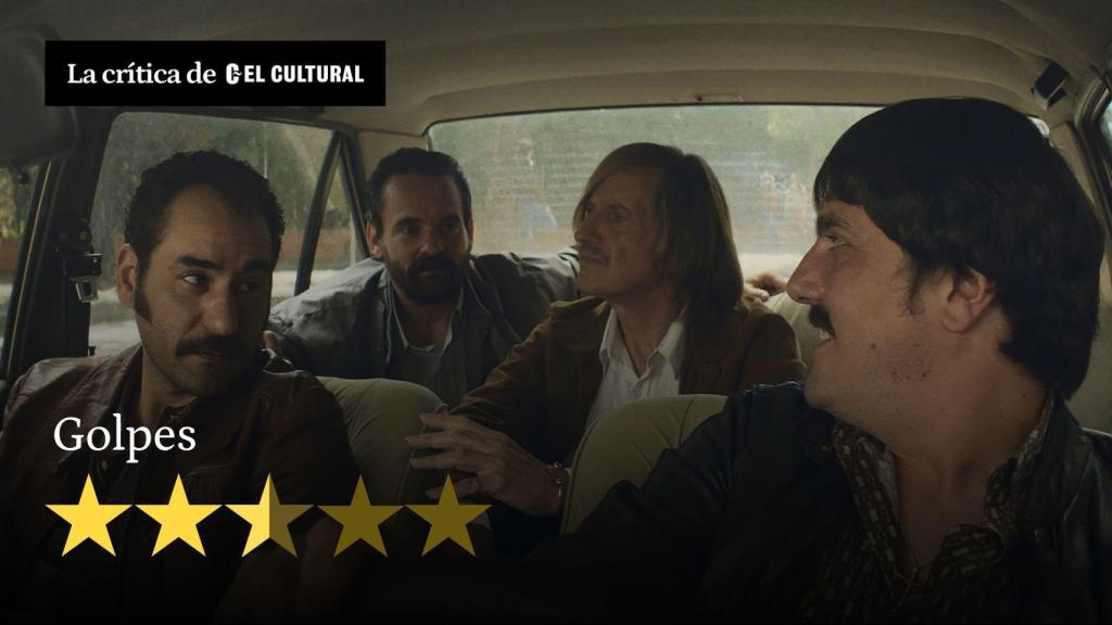 Jesús carroza, Carlos Bernardino, Antonio Estrada y Mafo en un momento de 'Golpes'