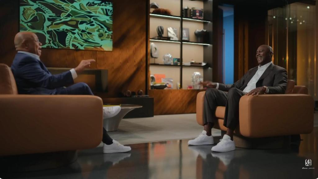 Michael Jordan, durante la entrevista en NBC