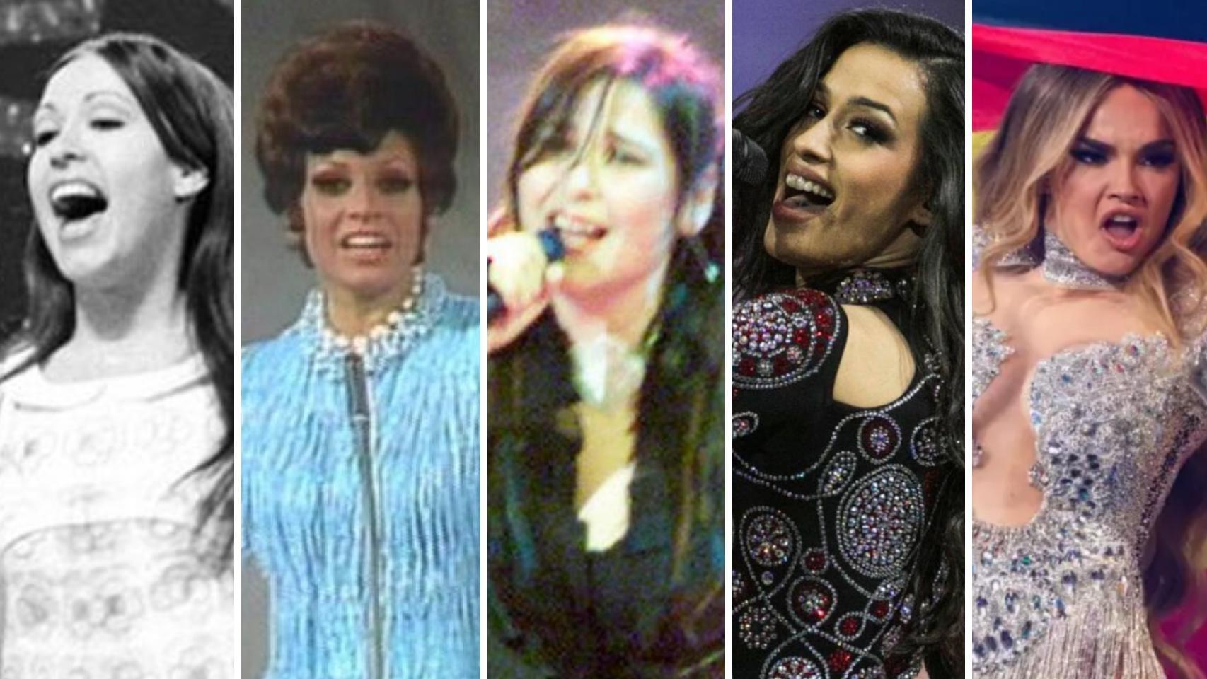 Massiel, Salomé, Rosa López, Chanel y Melody en un montaje de BLUPER.