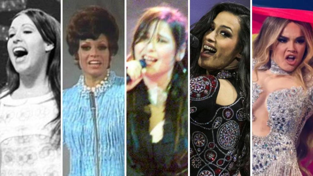 Massiel, Salomé, Rosa López, Chanel y Melody en un montaje de BLUPER.