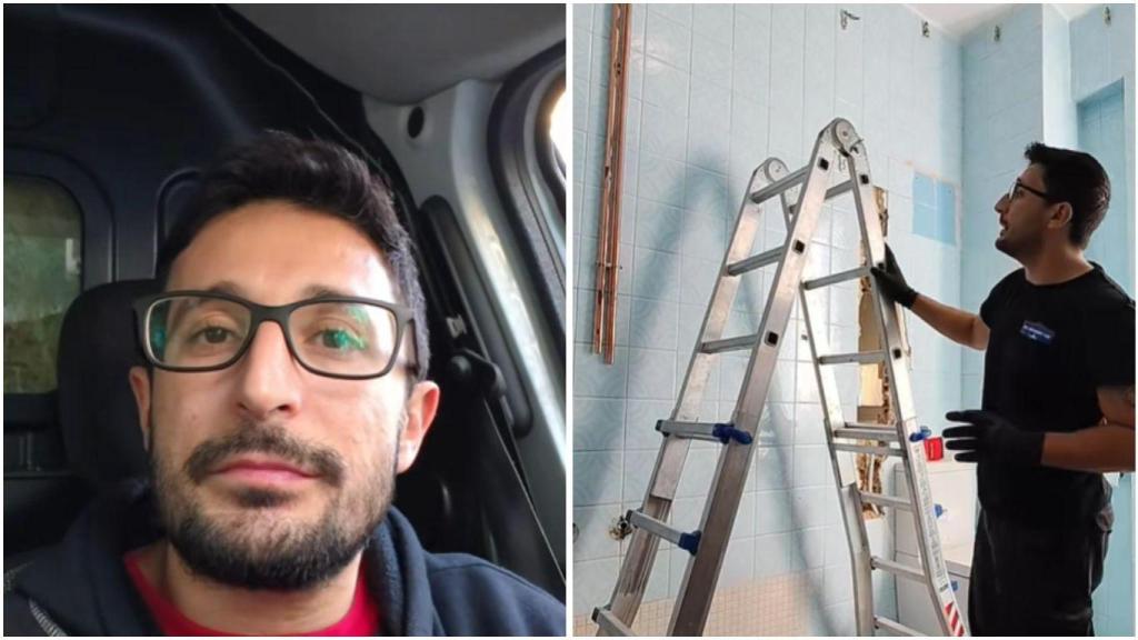 Emanuele Armeli Moccia, fontanero italiano que vive en Valencia.