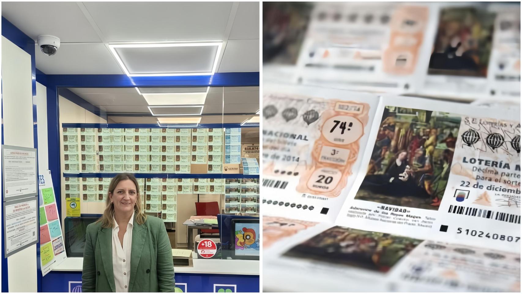Belén, dueña de una administración de lotería en Madrid.