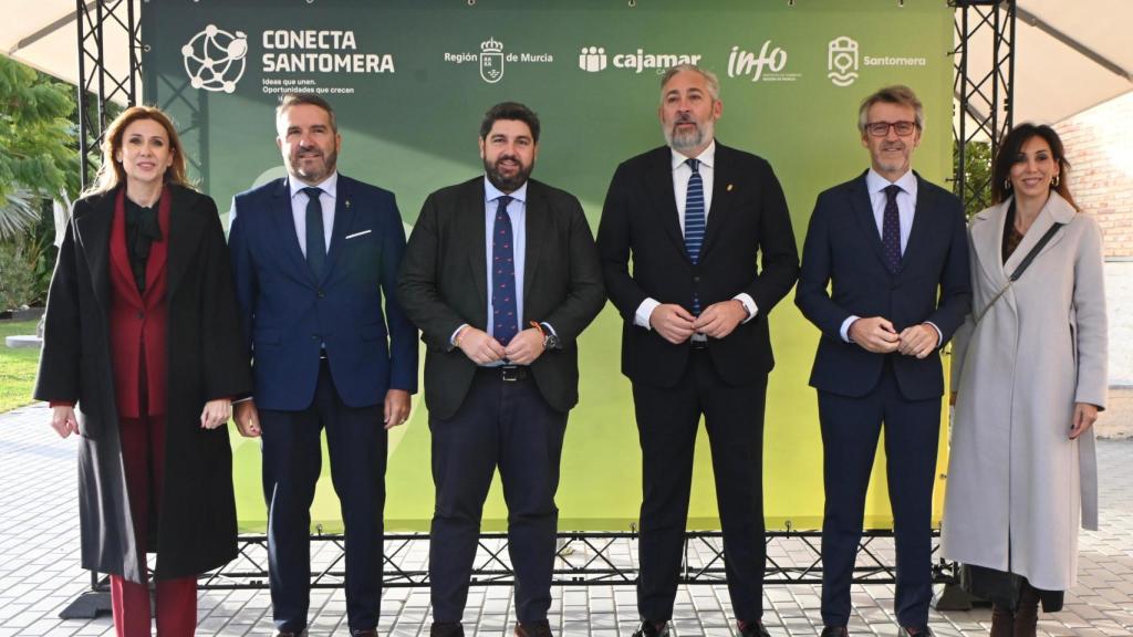 López Miras inaugura Conecta Santomera: moderación fiscal ahorra 330 millones a murcianos en 2025.