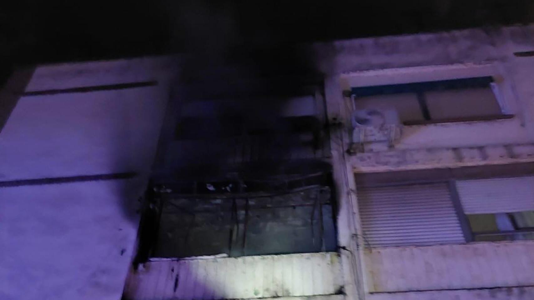 Imagen del piso afectado.