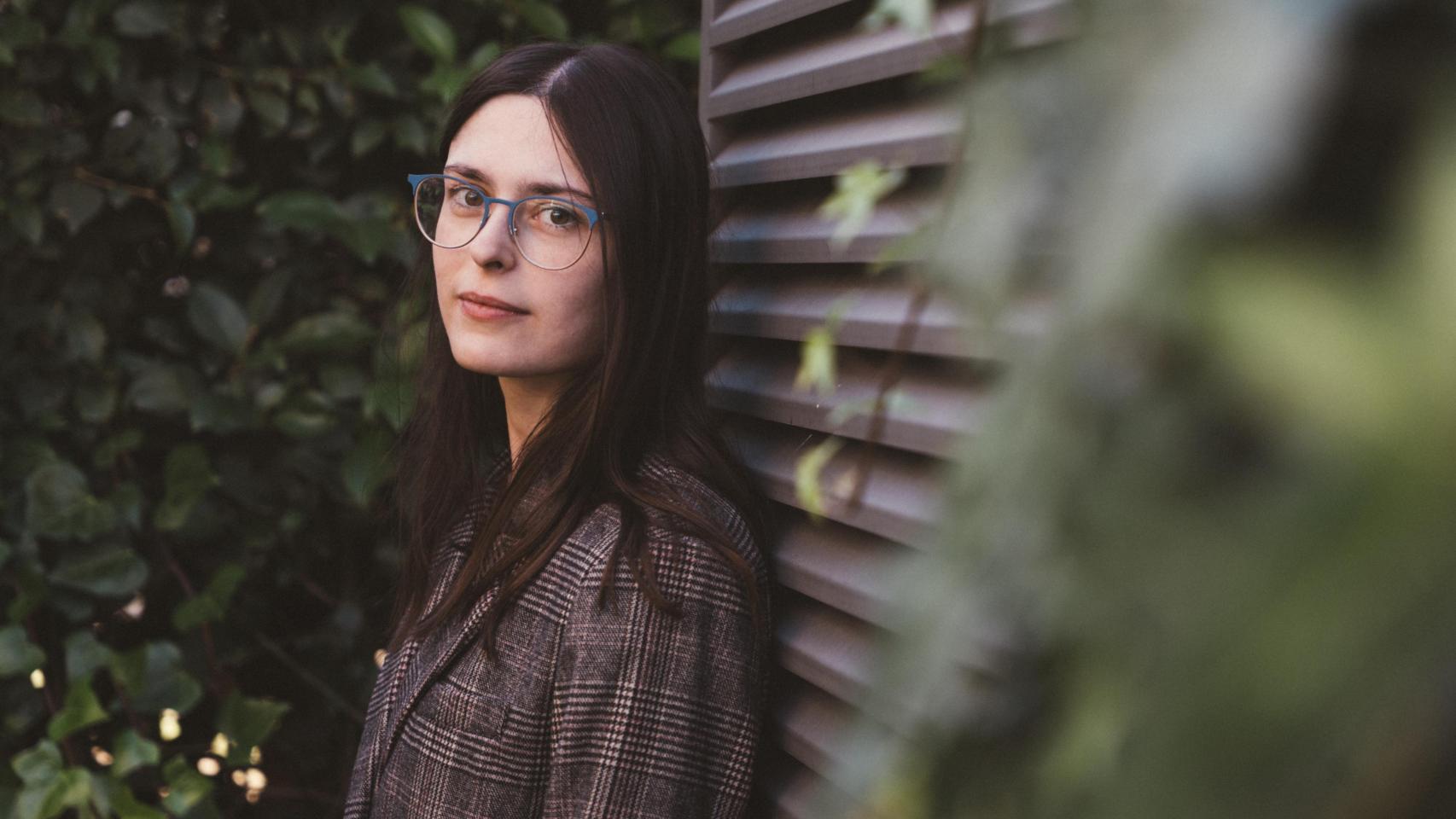 Retrato de la joven escritora.