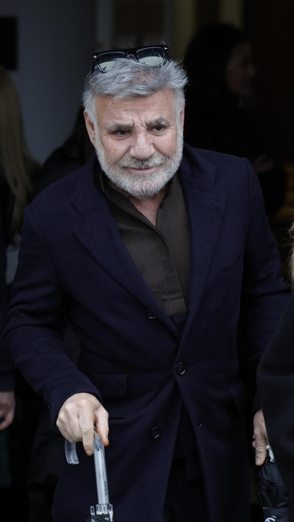 Joaquín Torres en el entierro de su padre, Juan Torres Piñón.