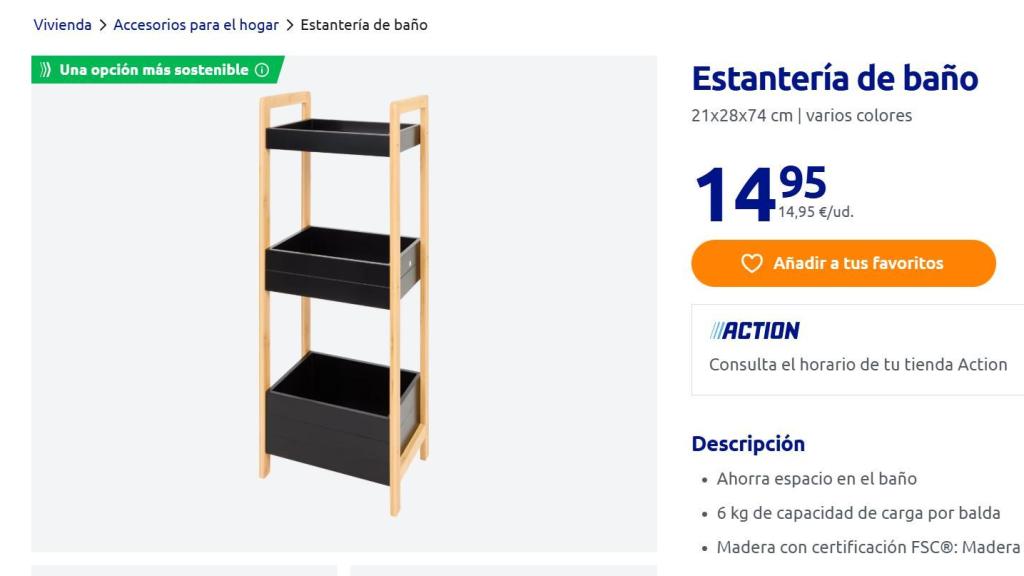 Estantería de baño.