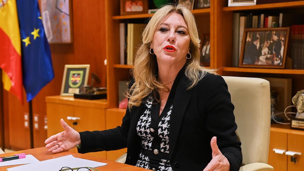 Carolina España, durante la entrevista.