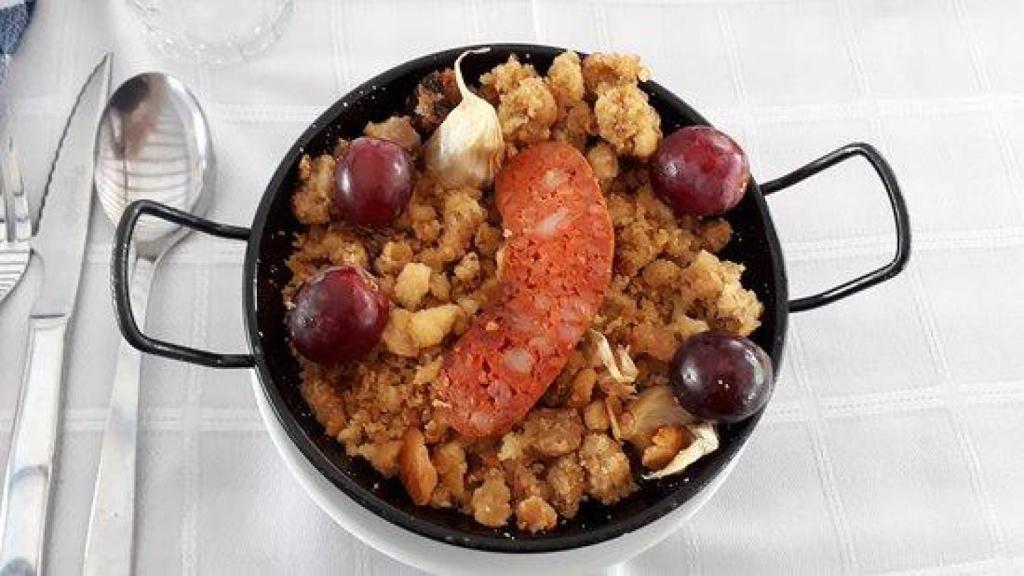 Migas manchegas de Aprisco.