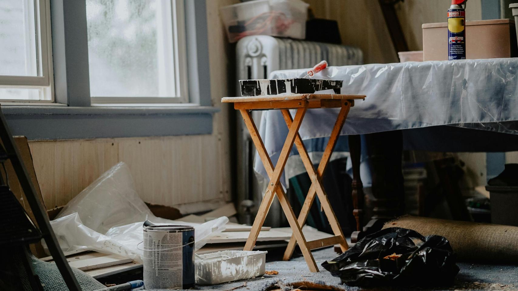 Interior piso en proceso de reforma