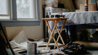 Interior piso en proceso de reforma