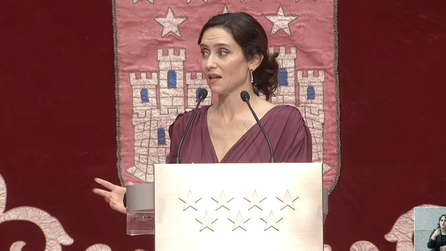 La presidenta de la Comunidad de Madrid, Isabel Díaz Ayuso.