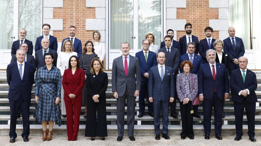La recepción en el Palacio de la Zarzuela.