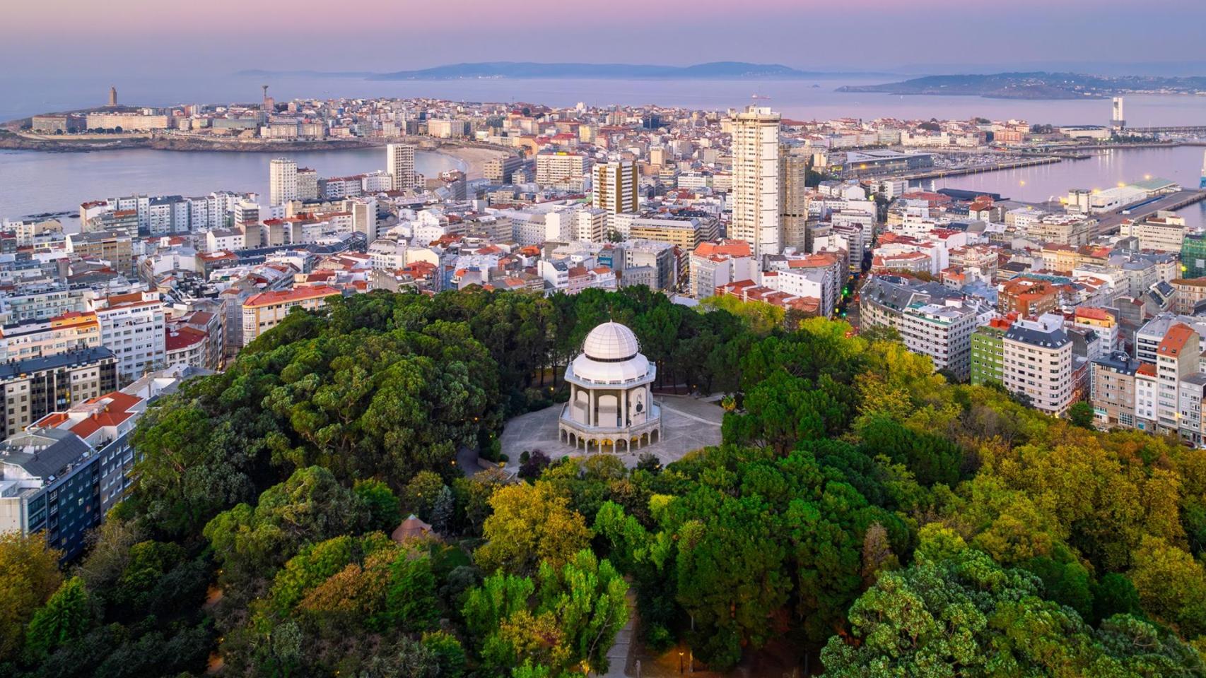 Esta es la foto de la portada del calendario municipal 2026 de A Coruña.