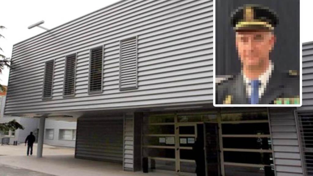 Imagen de la Comisaría de la Policía Nacional y del jefe antidrogas detenido