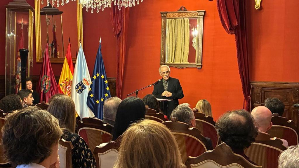 Xerardo Estévez durante su intervención.