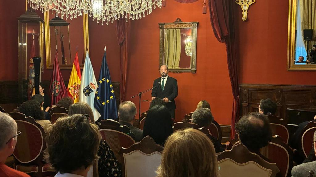 José Manuel Merelles en el acto de conmemoración.