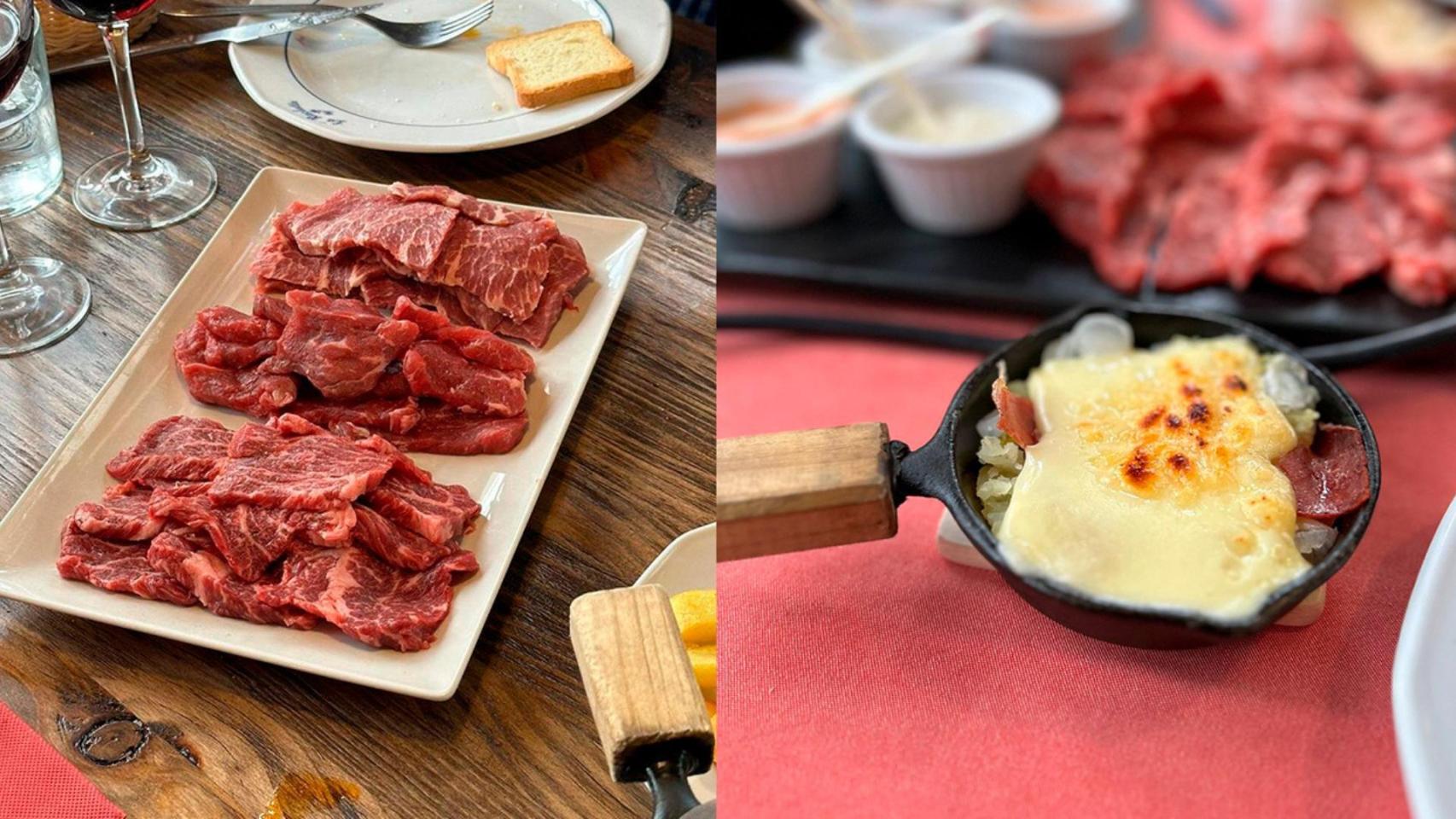 Algunos platos del restaurante.