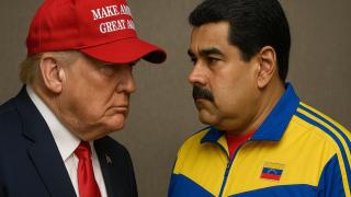 Donald Trump y Nicolás Maduro. (Imagen creada con IA)