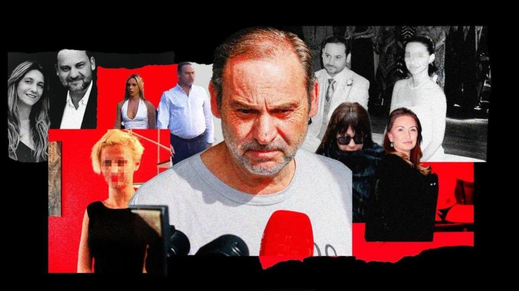 Montaje fotográfico en el que aparecen algunas de las mujeres de la vida de Ábalos.