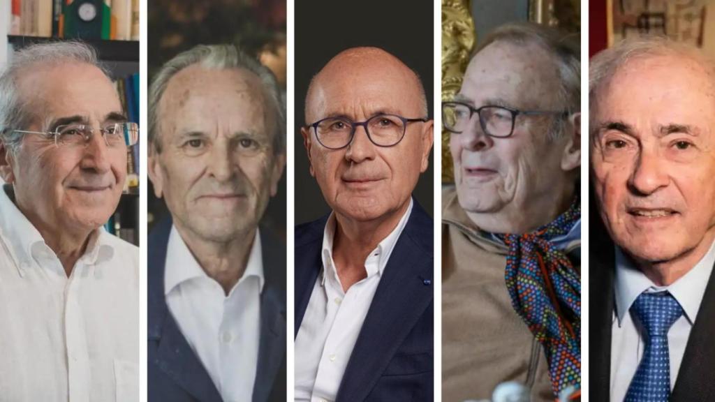 Virgilio Zapatero (PSOE). Antonio Hernández Mancha (AP), Antoni Duran Lleida (CiU), Ramón Tamames (PCE) y José Manuel Otero Novas (UCD).