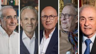 Virgilio Zapatero (PSOE). Antonio Hernández Mancha (AP), Antoni Duran Lleida (CiU), Ramón Tamames (PCE) y José Manuel Otero Novas (UCD).