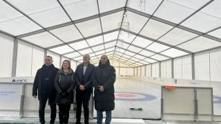 Inauguración de la pista de hielo de León