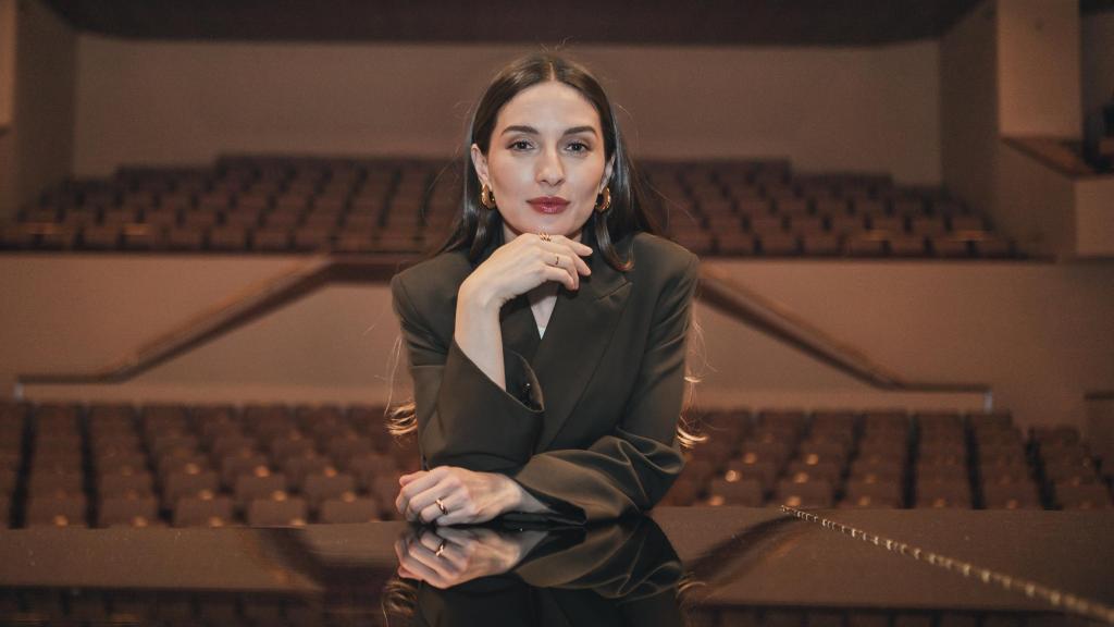 María Valverde durante su entrevista con El Cultural en el Auditorio Nacional, en Madrid