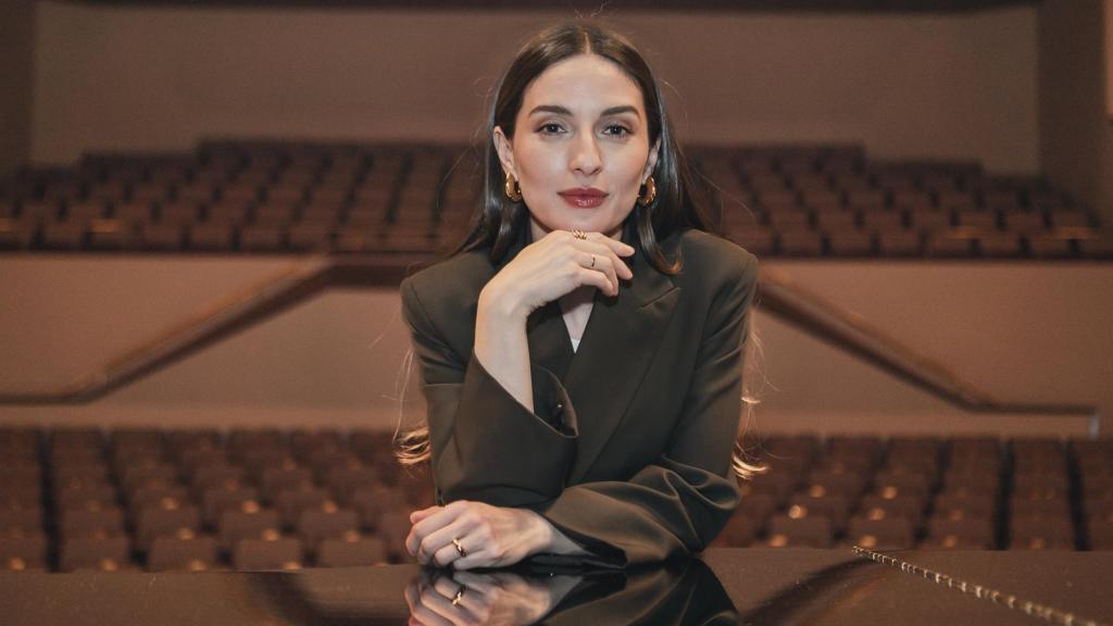 María Valverde durante su entrevista con El Cultural en el Auditorio Nacional, en Madrid
