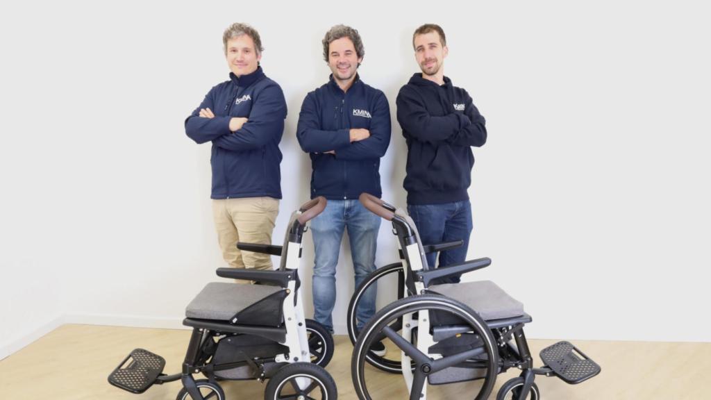 Alejandro Vañó (COO), Ignacio Mañero (CEO) y Francisco Serrano (I+D Manager). EE