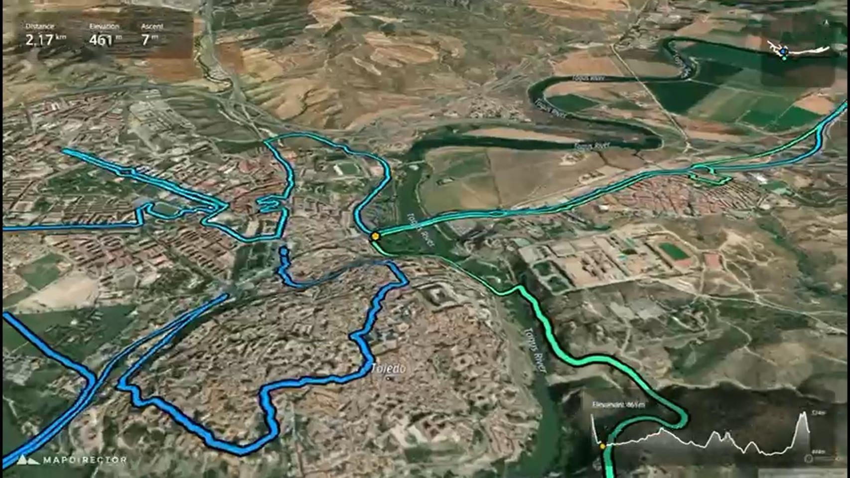 Recorrido de la Maratón de Toledo.