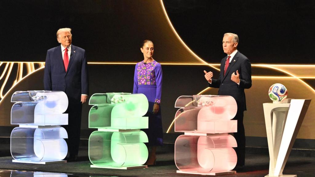 Donald Trump, president of the United States; Claudia Sheinbaum, president of Mexico; and Mark Carney, Prime Minister of Canada.