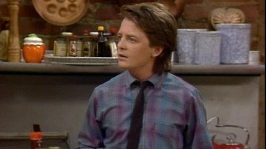 Michael J. Fox en 'Enredos de familia'.