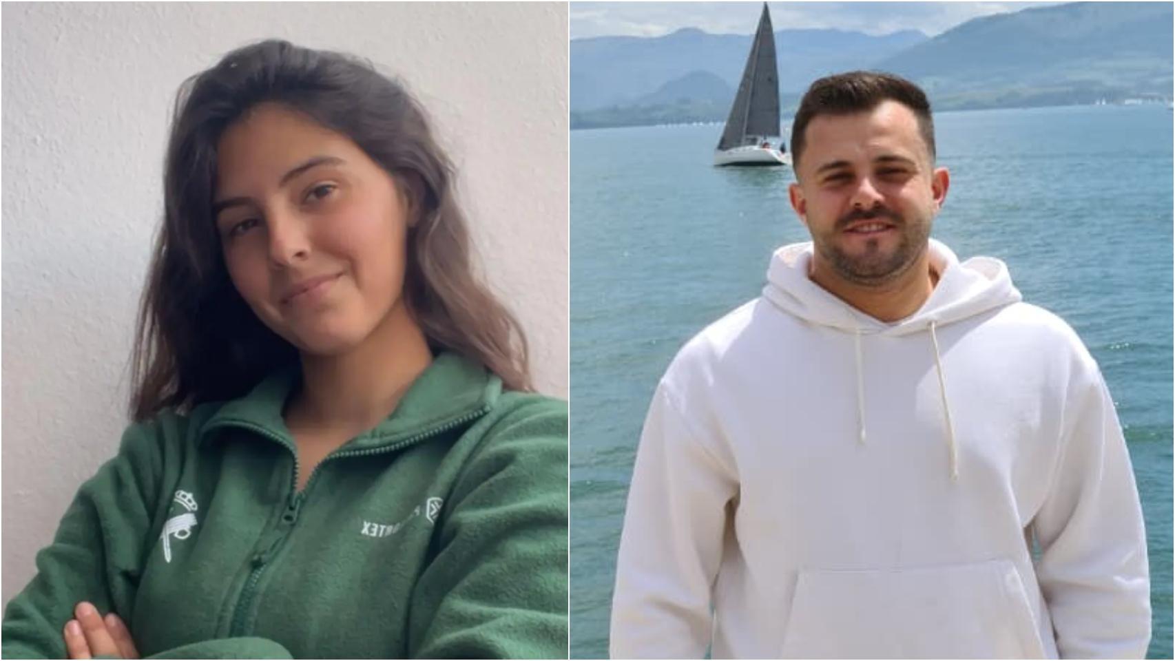 Yanira Costa, opositora a Guardia Civil, y Jorge.