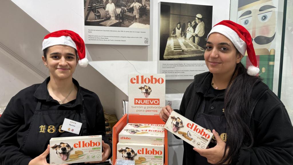 Dos empleadas de turrones 1880 en Alicante