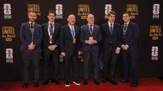Karanka, Lausanne and Luis de la Fuente in the 2026 World Cup draw.