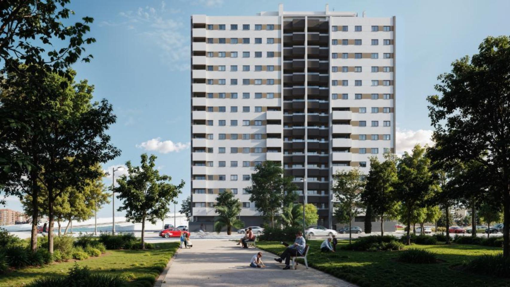 Nueva zona residencial en Valencia. EE