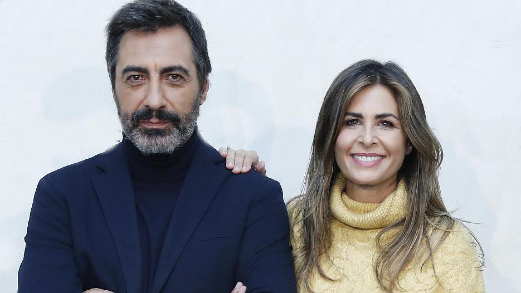 Juan del Val y Nuria Roca en un evento de Cortefiel en Madrid.