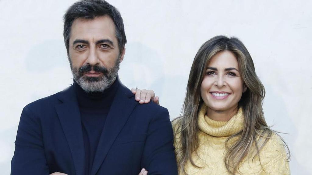 Juan del Val y Nuria Roca en un evento de Cortefiel en Madrid.