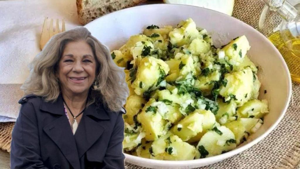 Lolita Flores y su receta de papas aliñás.